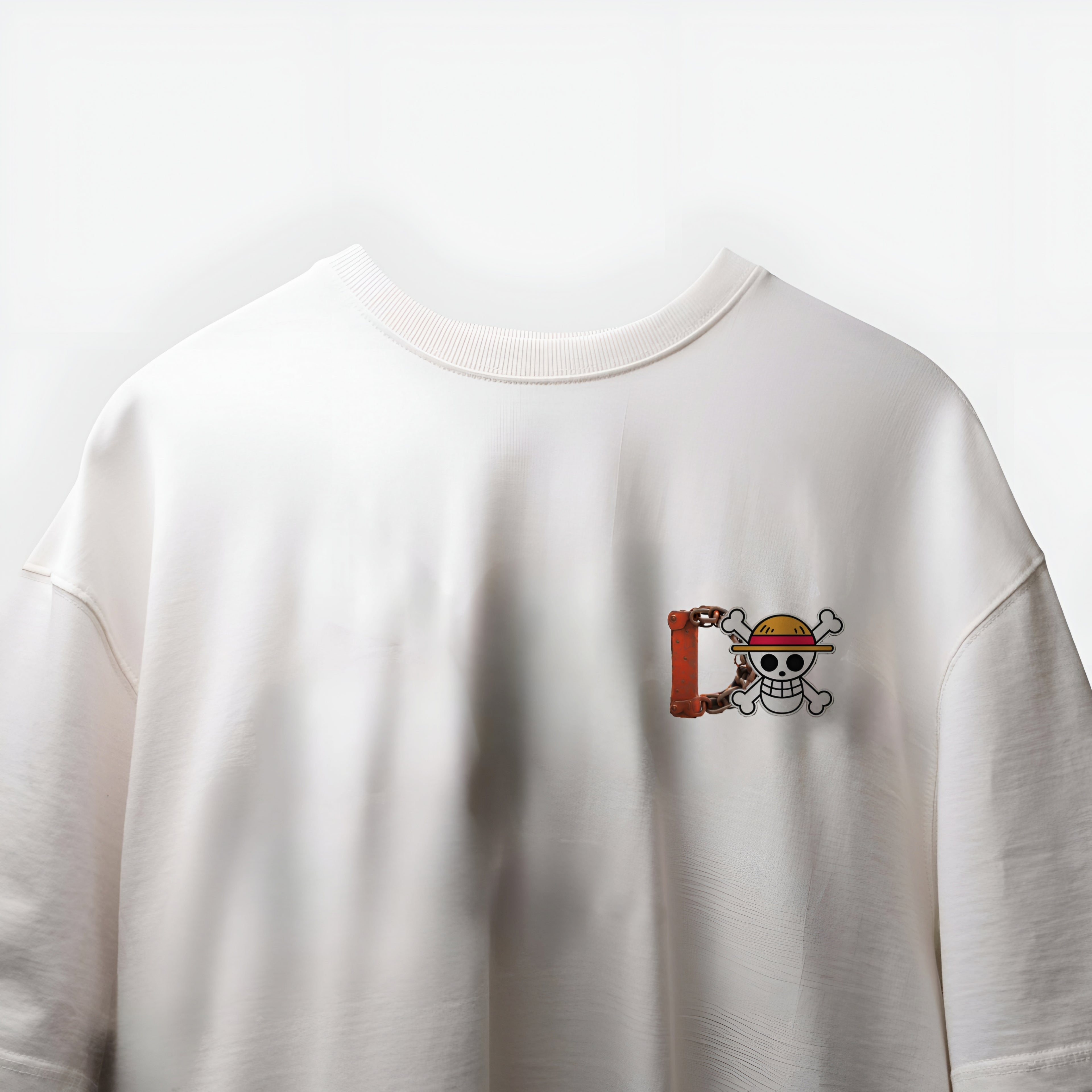 Monkey D Luffy Off White Oversized tee