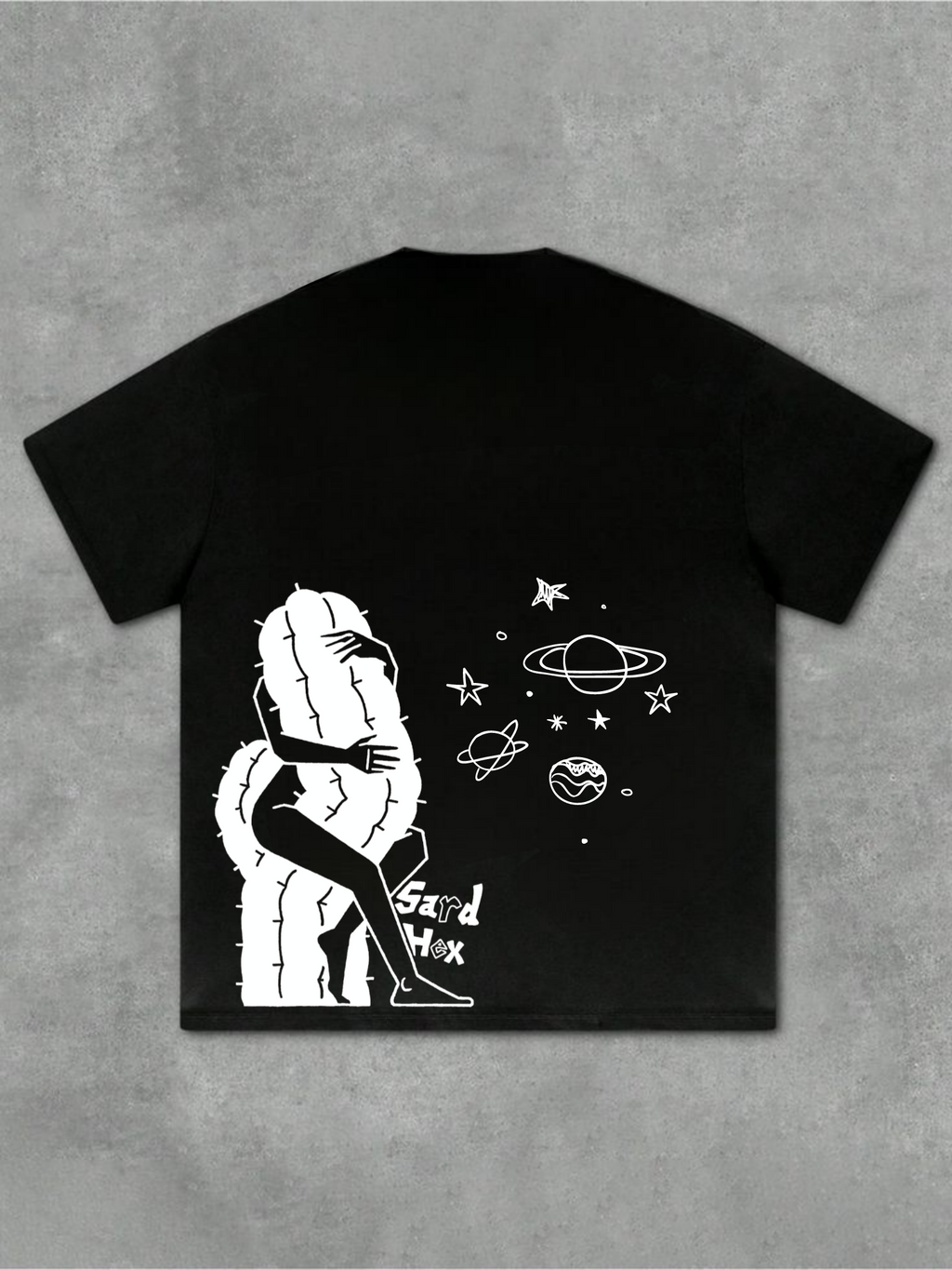 HARD HEX BLACK OVERSIZED TSHIRT