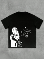 HARD HEX BLACK OVERSIZED TSHIRT