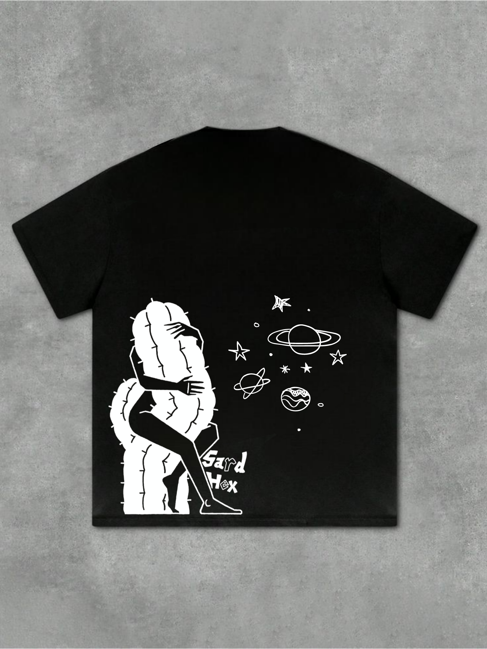 HARD HEX BLACK OVERSIZED TSHIRT