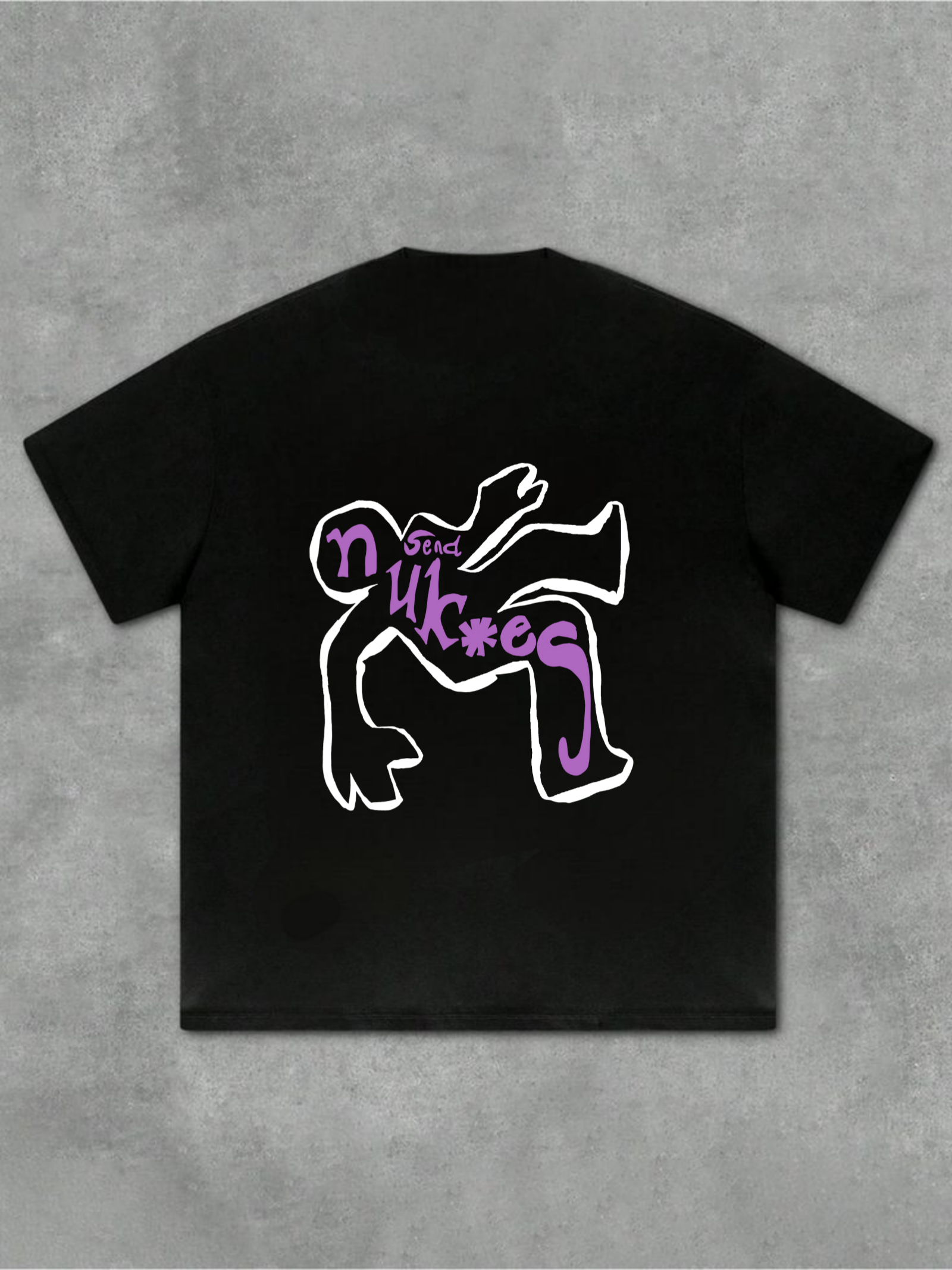 NUKE FALL BLACK OVERSIZED TSHIRT